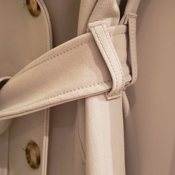 Abercrombie & Fitch Drapey Trench Coat in Mint - Picture 7 of 9